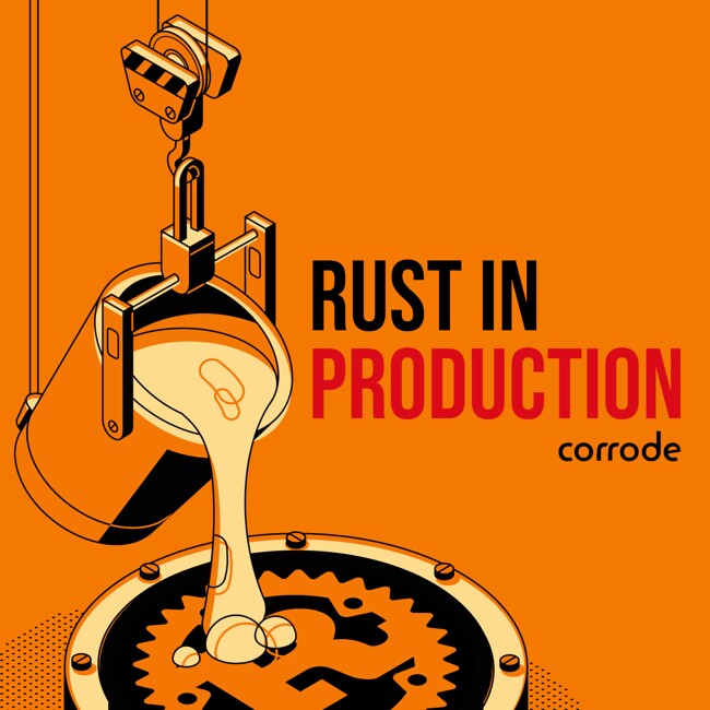 The 'Rust in Production' podcast cover