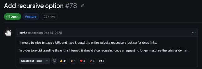The original recursion issue